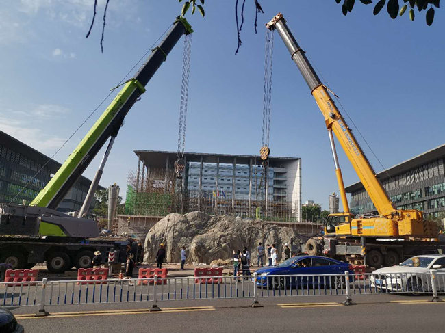 射阳风景石吊装搬运